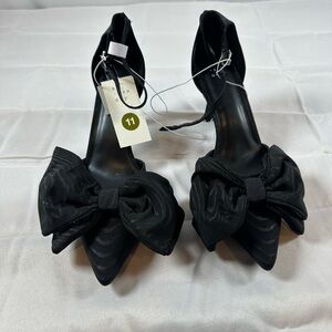 A New Day Black Bow Heels